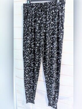 Guc Black Star ⭐ ⭐ ⭐ Print Elastic Waist Jogger Leggings 😲 Pants Size 1X